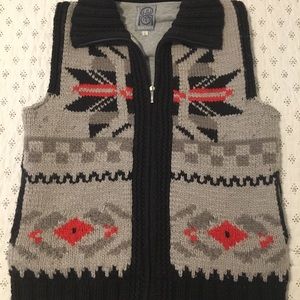 Hand knit vest
